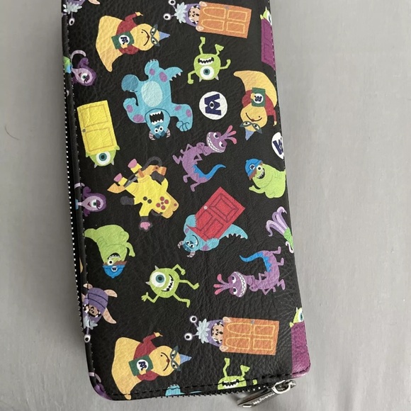Loungefly Disney Parks Monsters Inc. Black Backpack and Wallet Set - Picture 7 of 7